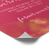 Poster Panneau Magenta Cette bougie brûle en mémoire aima (Coin)