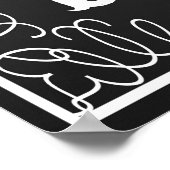 Poster Panneau mariage Alcohol BLACKBOARD-CHALKBOARD (Coin)