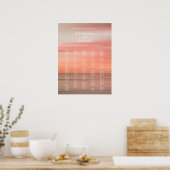 Poster Panneau Mariage alphabétique Elegant Blush Waterco (Cuisine)