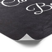 Poster Panneau mariage Barre de bonbons Chalkboard Look (Coin)