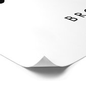 Poster Panneau Mariage Blanc Et Noir (Coin)