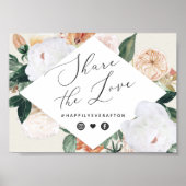 Poster Panneau Mariage Boho Blooms (Devant)