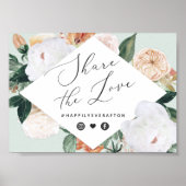 Poster Panneau Mariage Boho Blooms (Devant)