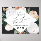 Poster Panneau Mariage Boho Blooms (Devant)