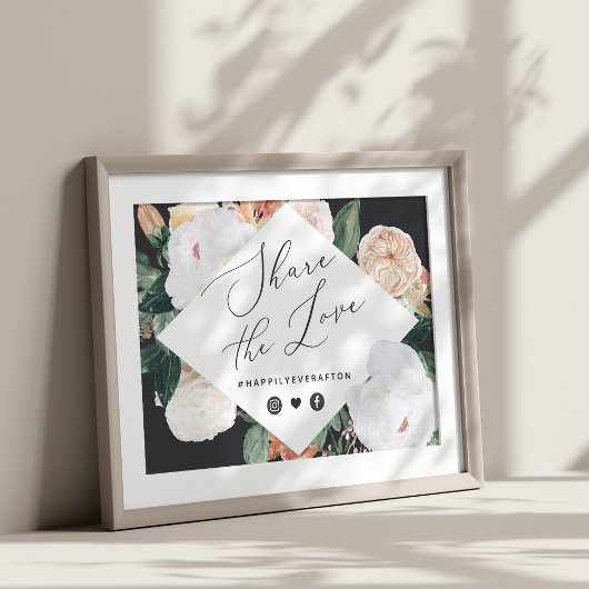 Poster Panneau Mariage Boho Blooms