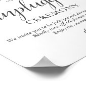 Poster Panneau Mariage Boho Pampa Grass Green Unplugged (Coin)