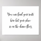 Poster Panneau mariage | Calligraphie (Devant)