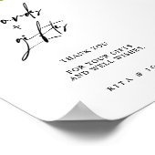 Poster Panneau Mariage Cartes à fleurs et cadeaux (Coin)