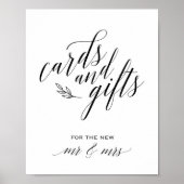 Poster Panneau Mariage Cartes et cadeaux (Devant)