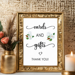 Poster Panneau Mariage Cartes et Cadeaux