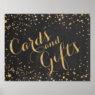 Poster Panneau Mariage Cartes et Cadeaux