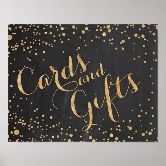 Poster Panneau Mariage Cartes et Cadeaux (Devant)
