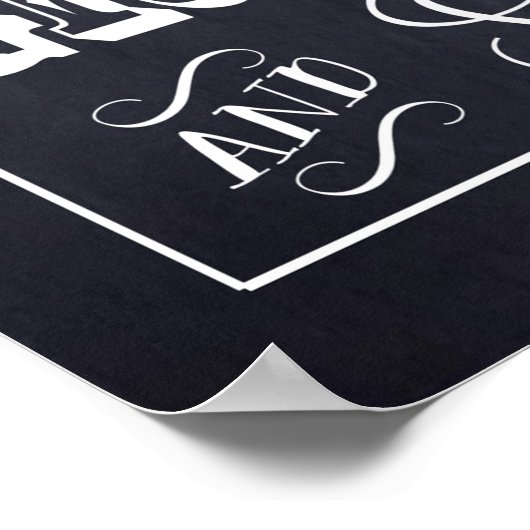 Poster Panneau Mariage Chalkboard Fancy Photobooth 20" x  (Coin)