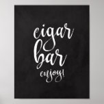 Poster Panneau Mariage Cigar Bar Chalkboard 8x10<br><div class="desc">Un élégant panneau mariage de pointe, avec le texte "Cigar bar Enjoy" dans une police de script extraverti, la texture de la brosse ajoute une sensation spontanée et ludique. La couleur arrière - plan peut être personnalisée selon vos besoins et préférences, s'il vous plaît contactez-moi si vous avez une demande...</div>