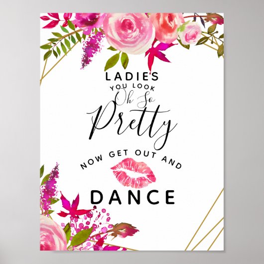 Poster Panneau mariage Crystal Peach Ladies (Devant)