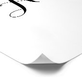 Poster Panneau Mariage d'accueil (Coin)