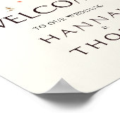 Poster Panneau Mariage d'accueil fleuri Cherry Blossoms (Coin)