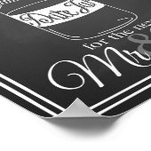 Poster Panneau mariage "Date jar guest book" panneau de s (Coin)