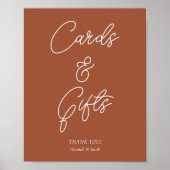 Poster Panneau Mariage de automne en terre cuite pour car (Devant)