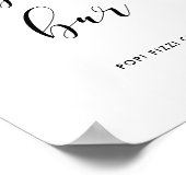 Poster Panneau mariage de barre de bulles (Coin)