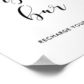 Poster Panneau mariage de barre de tarification (Coin)