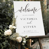 Poster Panneau Mariage de bienvenue de Calligraphie