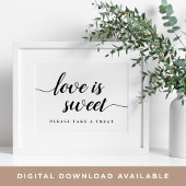 Poster Panneau Mariage de calligraphie noir et blanc