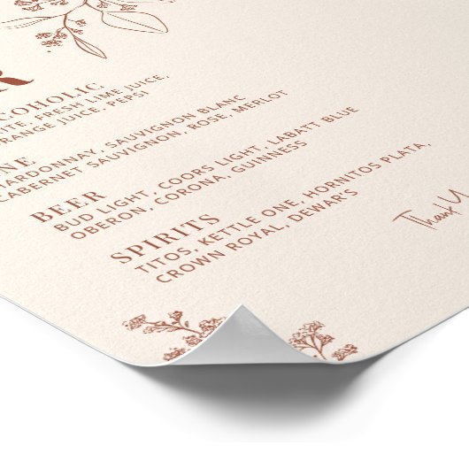 Poster Panneau Mariage de la barre (Coin)