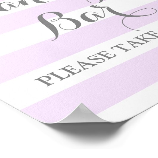 Poster Panneau Mariage de la barre de bonbons - Argent à (Coin)