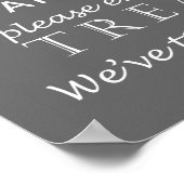 Poster Panneau Mariage de la barre de bonbons - conceptio (Coin)