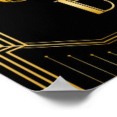 Poster Panneau Mariage de la barre de bonbons | Gatsby Ar (Coin)