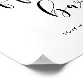 Poster Panneau mariage de la barre de café (Coin)