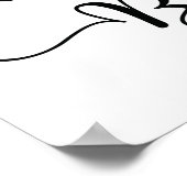 Poster Panneau Mariage de la barre de cigares | Calligrap (Coin)