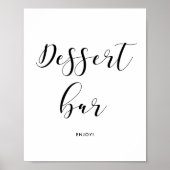 Poster Panneau mariage de la barre de dessert (Devant)