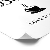 Poster Panneau Mariage de la barre du café (Coin)