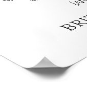 Poster Panneau Mariage de la cérémonie britannique blanch (Coin)