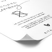 Poster Panneau Mariage de la cérémonie débranchée (Coin)