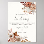 Poster Panneau Mariage de la crème Boho In Love Memory (Devant)