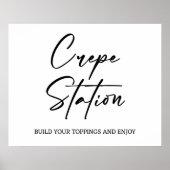 Poster Panneau Mariage de la station de crêpe (Devant)