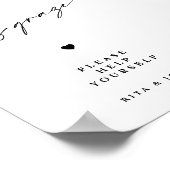Poster Panneau Mariage de la table de Graissage minimalis (Coin)