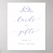 Poster Panneau Mariage de Lavande de cartes et cadeaux mo (Devant)