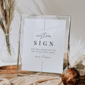 Poster Panneau Mariage de script minimal moderne imprimab