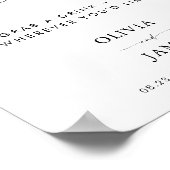 Poster Panneau Mariage de siège ouvert, Siège ouvert mini (Coin)