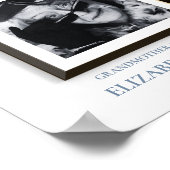 Poster Panneau Mariage de siège réservé Dusty Blue décédé (Coin)