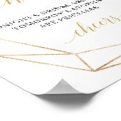 Poster Panneau mariage de verdure en or eucalyptus (Coin)