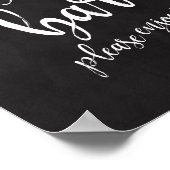 Poster Panneau Mariage Dessert Bar Chalkboard 8x10 (Coin)