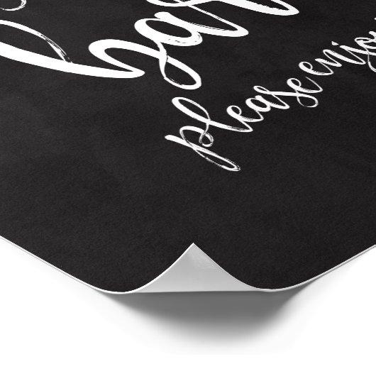 Poster Panneau Mariage Dessert Bar Chalkboard 8x10 (Coin)