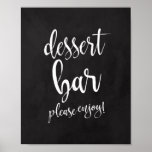 Poster Panneau Mariage Dessert Bar Chalkboard 8x10<br><div class="desc">Un élégant panneau de mariage de pointe, avec le texte "Dessert bar s'il vous plaît profiter!" dans une police de script extraverti, la texture de la brosse ajoute une sensation spontanée et ludique. La couleur arrière - plan peut être personnalisée selon vos besoins et préférences, s'il vous plaît contactez-moi si...</div>