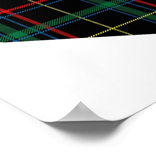 Poster Panneau Mariage écossais Tartan Coeur débranché (Coin)