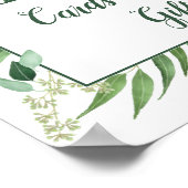 Poster Panneau Mariage Eucalyptus Envy 8x10 Cartes et Cad (Coin)